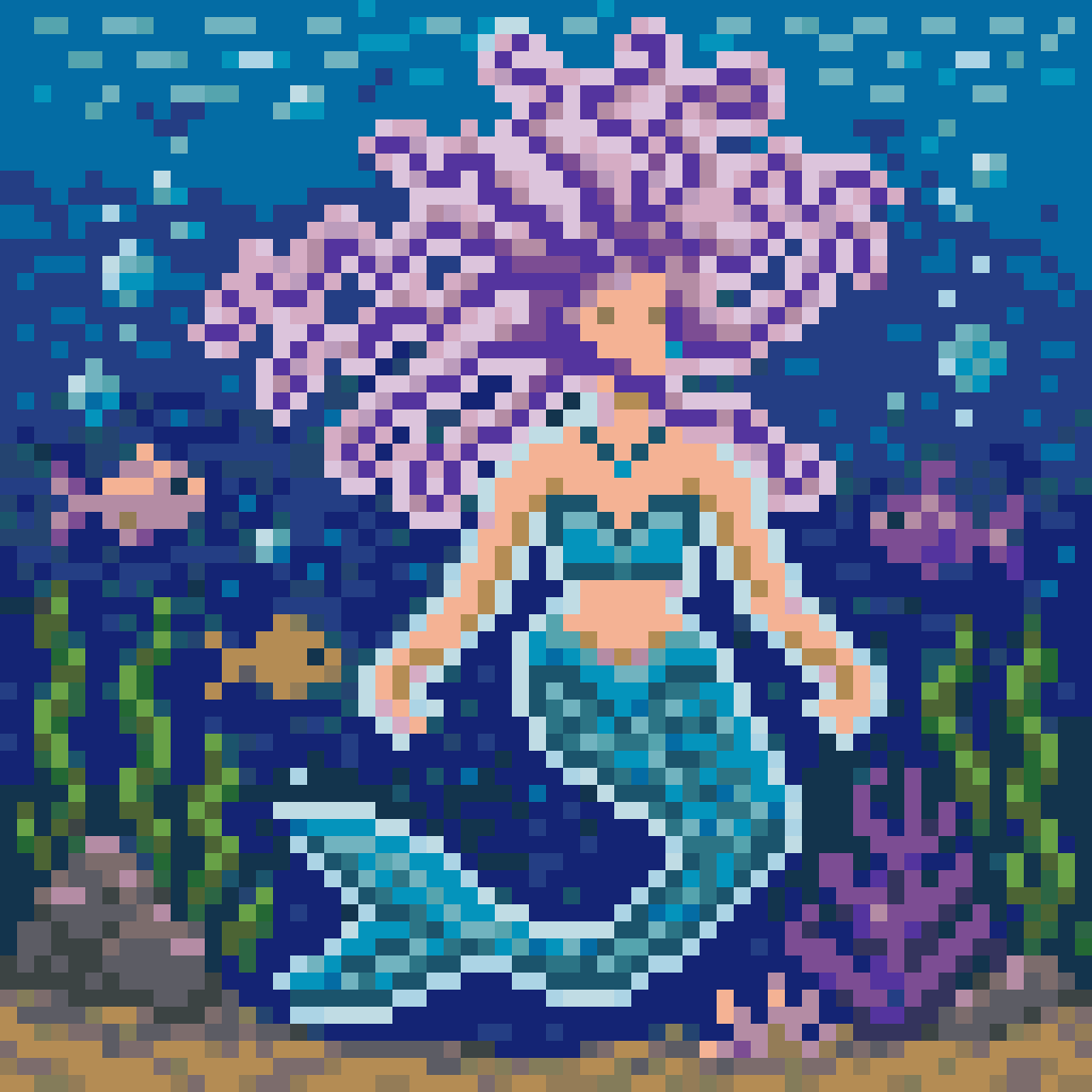 Mermaid #2 pattern artwork